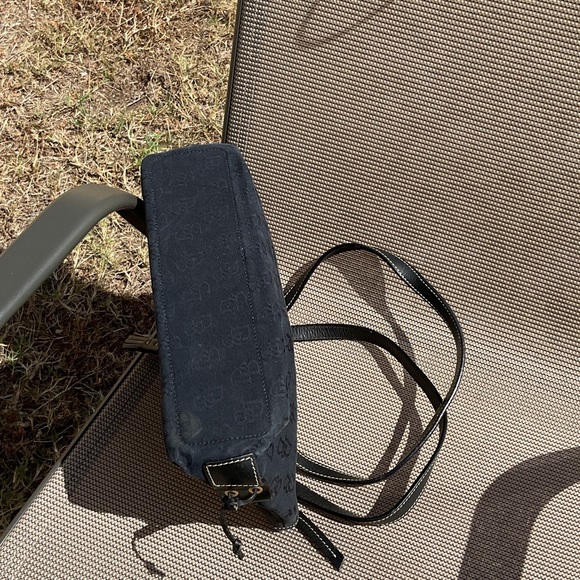 Dooney & Bourke Black Shoulder Bag with Gold Accents - Picture 3 of 7